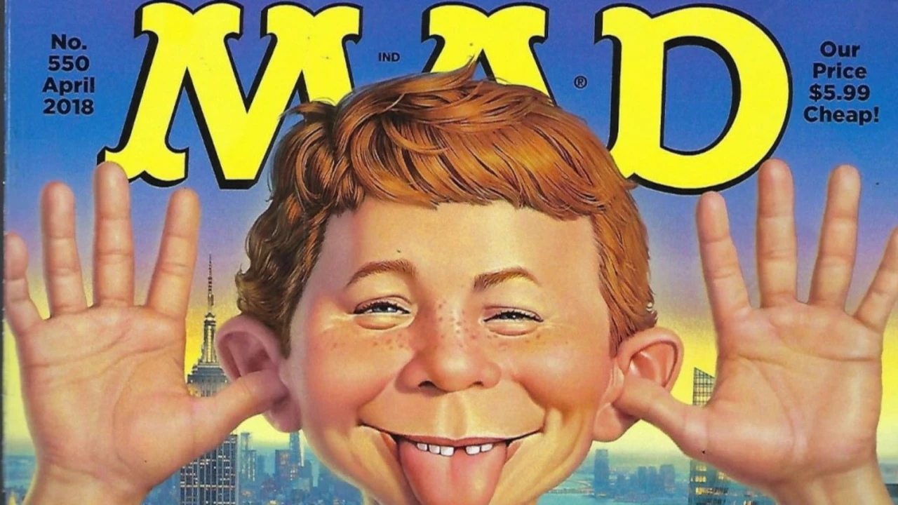 Hvem er det faktiske ansiktet på "Mad Magazine" coveret?